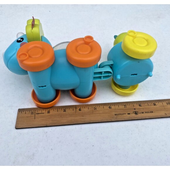 Fisher Price Paradise Pals Dino Choo Choo Baby Toy 6mos+ Set Of Two Pieces - Picture 4 of 8